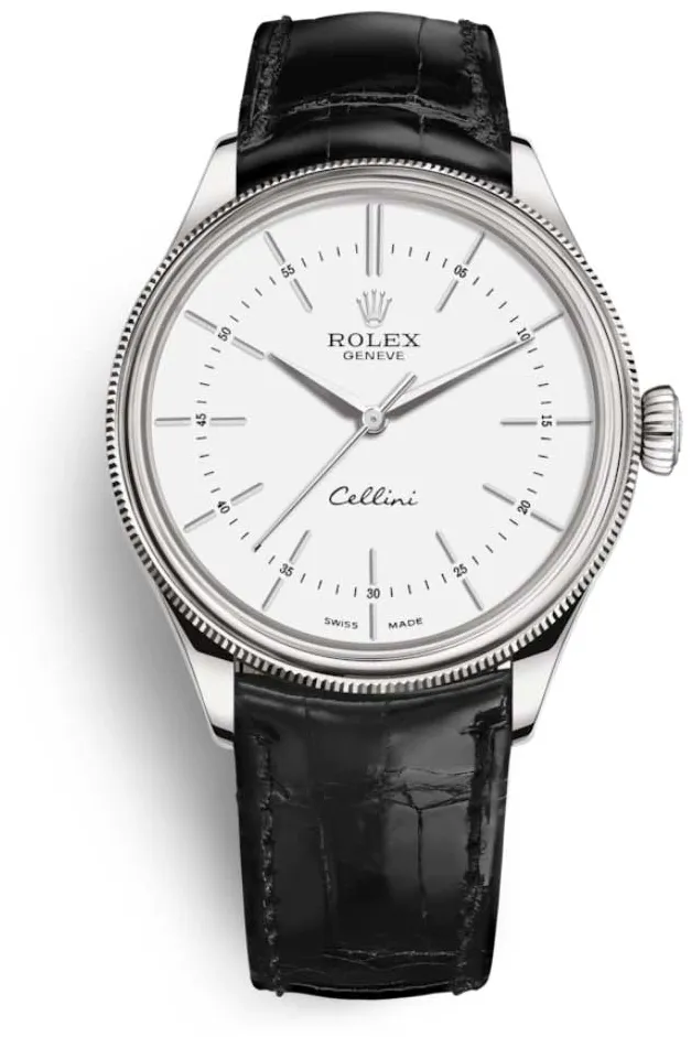 Rolex Cellini 50509-0016 39mm White gold and 18k white gold White