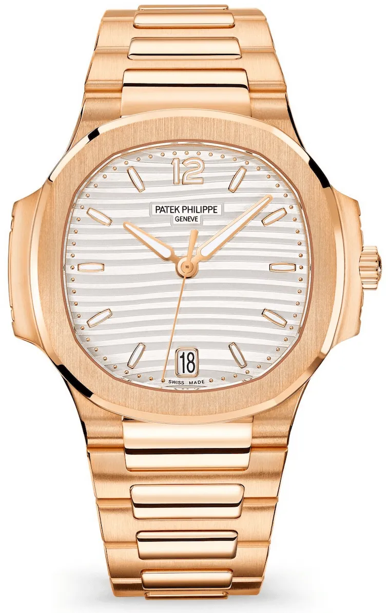 Patek Philippe Nautilus 7118/1R-001 35mm Rose gold and 18k rose gold Opaline