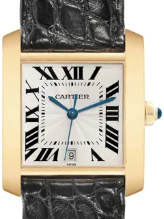 Cartier Tank Française W5000156 Yellow gold Silver