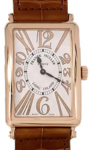 Franck Muller Long Island 1002QZRELV-R 30.5mm Rose gold Silver