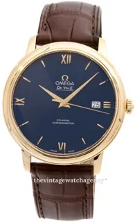 Omega De Ville Prestige 424.53.40.20.03.001 Yellow gold Blue