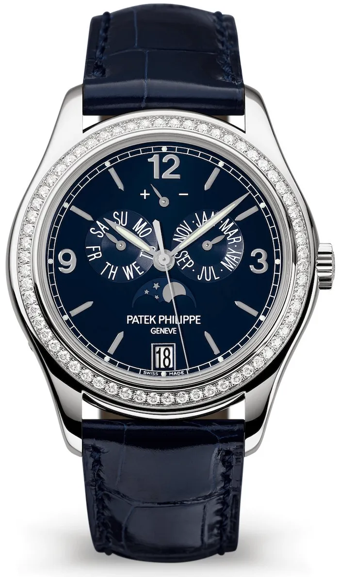 Patek Philippe Annual Calendar 5147G-001 39mm White gold and 18k white gold Blue