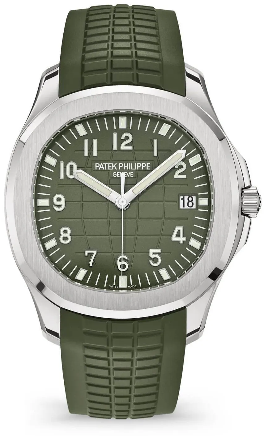 Patek Philippe Aquanaut 5168G-010 42mm White gold and 18k white gold Green