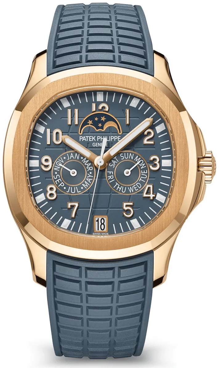 Patek Philippe Aquanaut 5261R-001 40mm Rose gold and 18k rose gold Blue