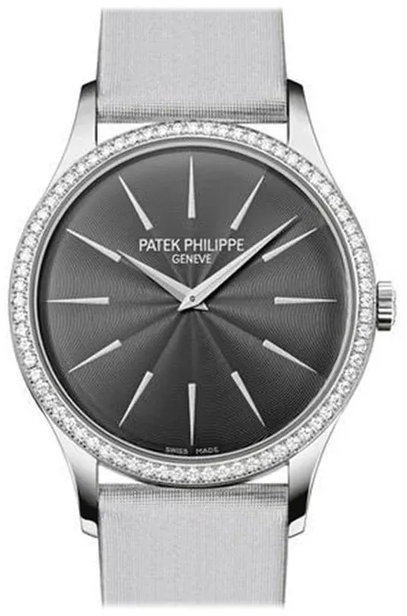 Patek Philippe Calatrava 4897G-001 33mm White gold and 18k white gold Blue