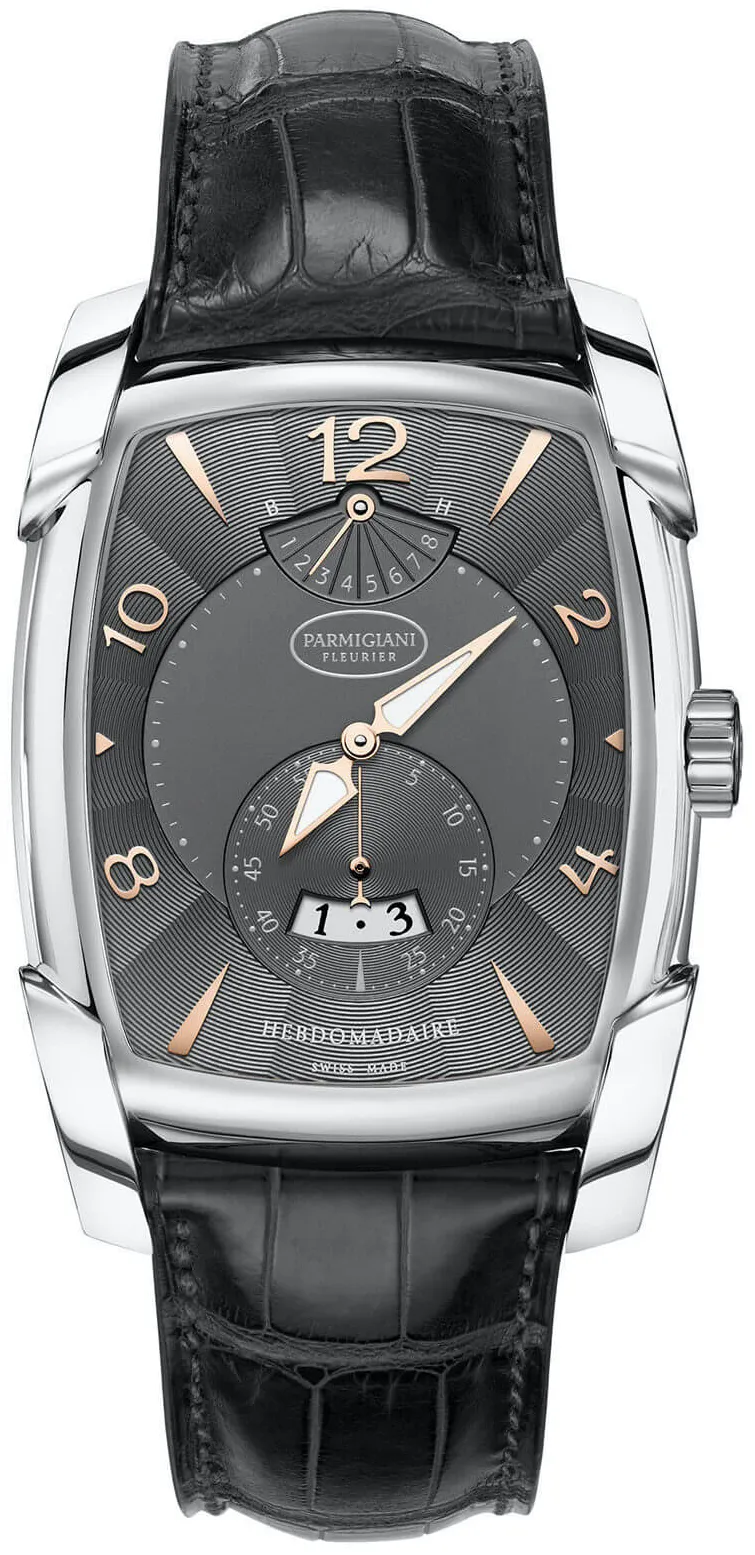 Parmigiani Fleurier Kalpa PFC101-0004200-HA1442 37mm Stainless steel Black and Gray