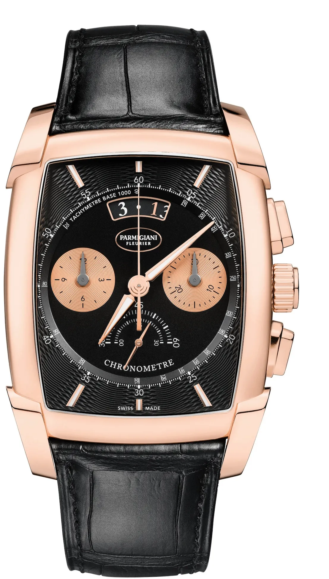 Parmigiani Fleurier Kalpa PFH187-1001400-HA1442 48mm Rose gold and 18k rose gold Black