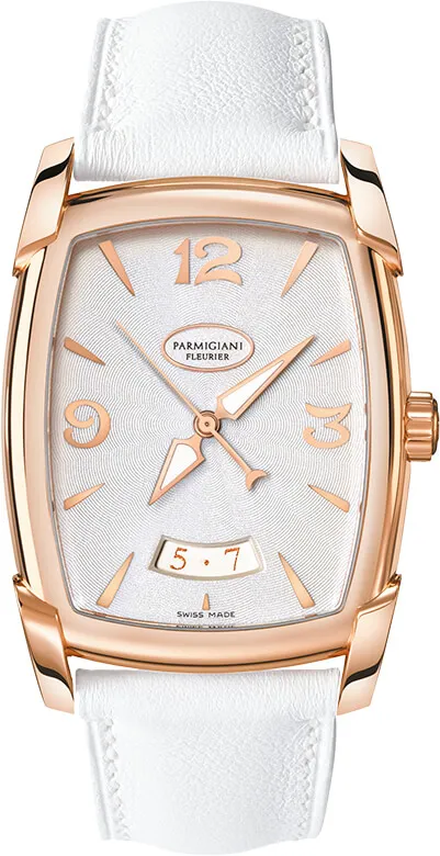 Parmigiani Fleurier PFC123-1000700-HA2421 38mm Rose gold and 18k rose gold White