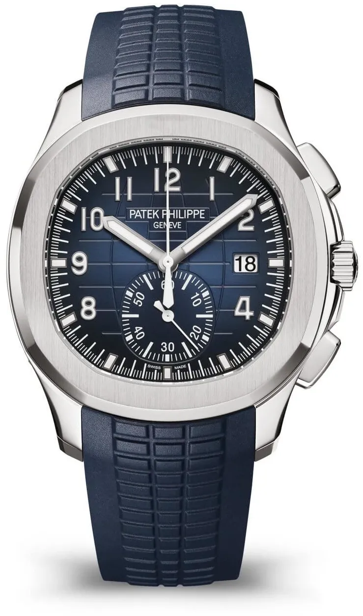 Patek Philippe Aquanaut 5968G-001 42mm White gold and 18k white gold Blue