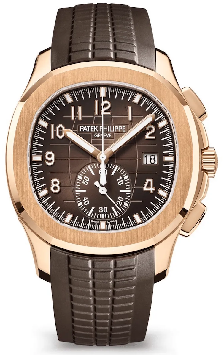 Patek Philippe Aquanaut 5968R-001 42mm Rose gold and 18k rose gold Brown