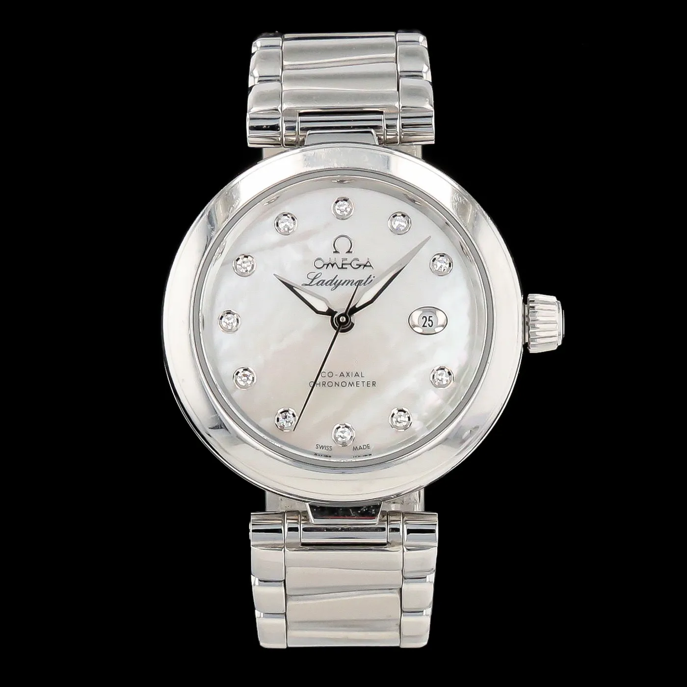 Omega De Ville 425.30.34.20.55.002 34mm Stainless steel White