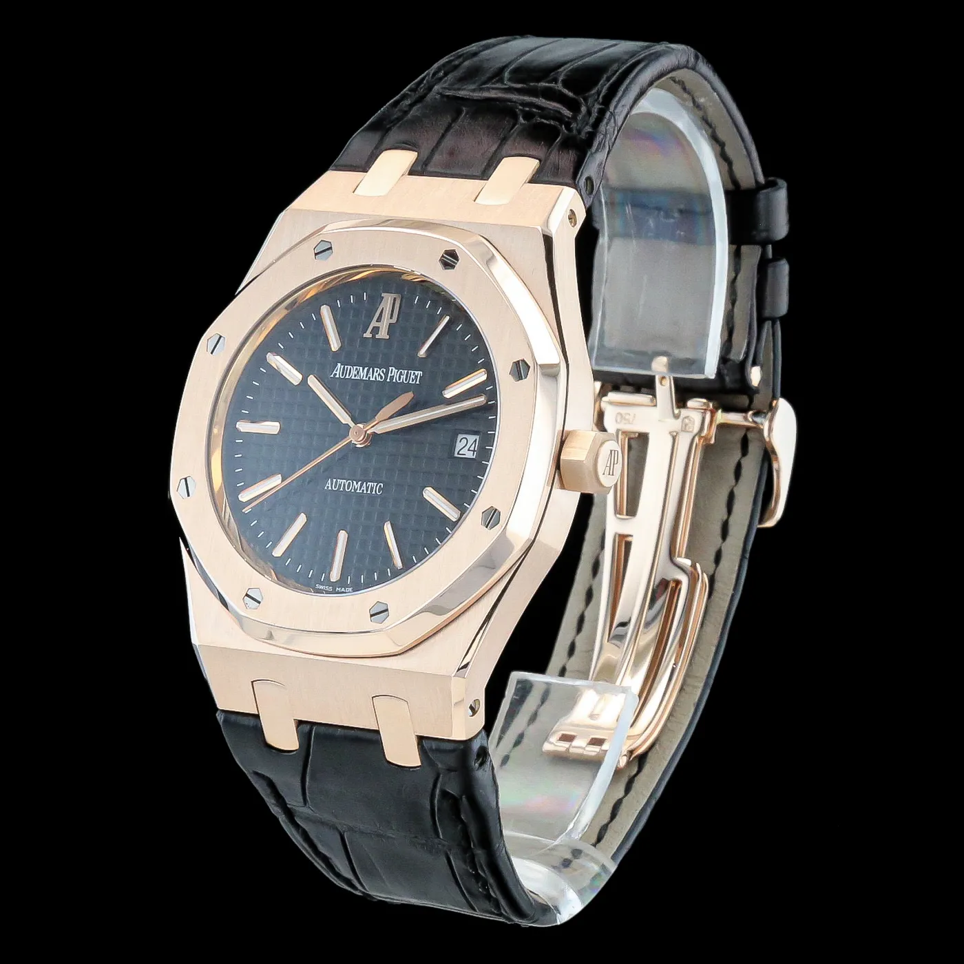 Audemars Piguet Royal Oak 15300OR.OO.D002CR.01 39mm Rose gold Black 1