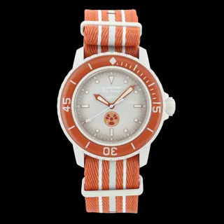 Swatch Bioceramic Scuba Fifty Fathoms Arctic Ocean SO35S100 Ceramic White