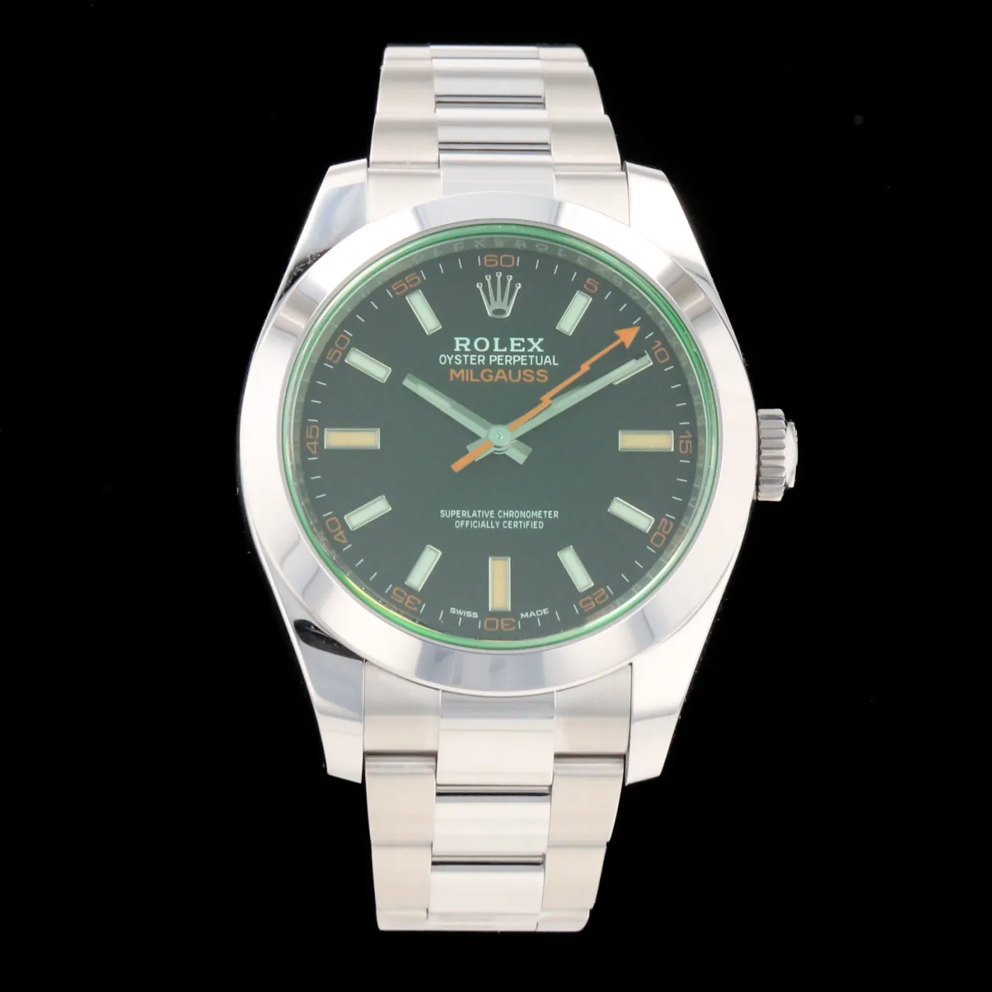 Rolex Milgauss 116400GV 40mm Stainless steel Black