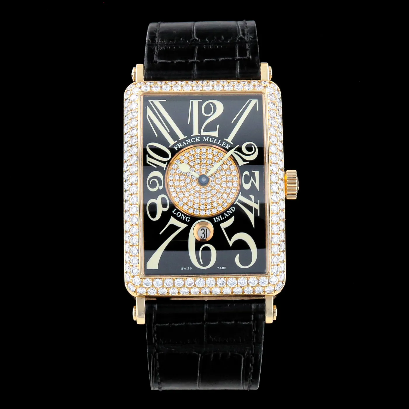 Franck Muller Long Island 1150 SC D CD 45mm Yellow gold Black