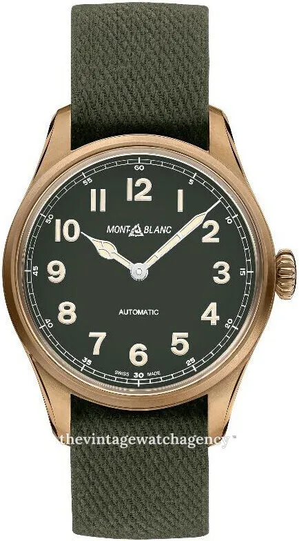 Montblanc 1858 118222 40mm Brushed/polished bronze Green