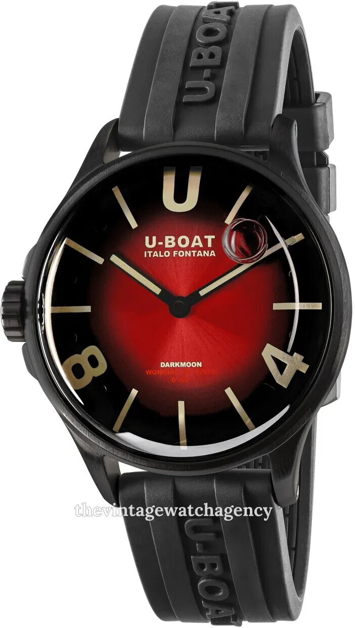 U-Boat Darkmoon 9501 40mm Stainless steel Red