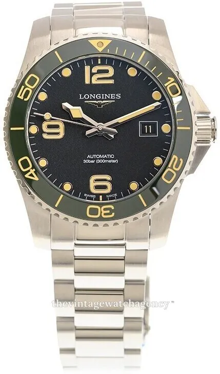 Longines HydroConquest L37814056 41mm Stainless steel Black