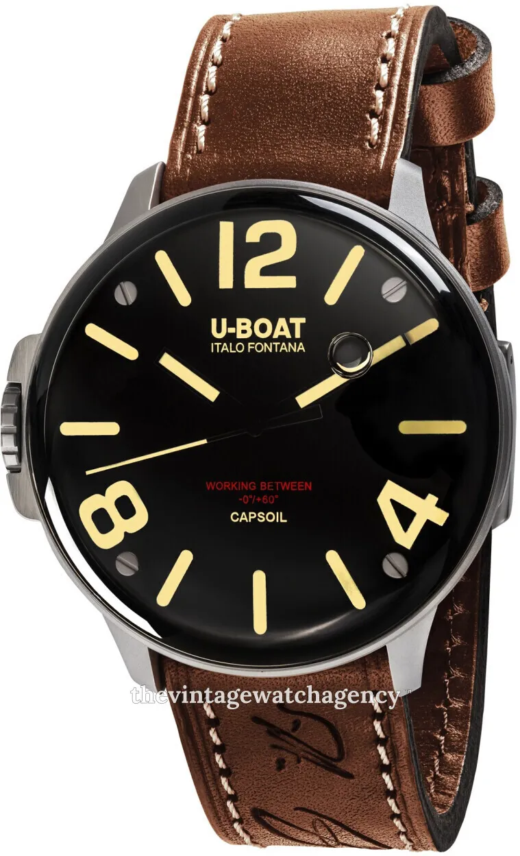 U-Boat Capsoil 8110 45mm Stainless steel Black