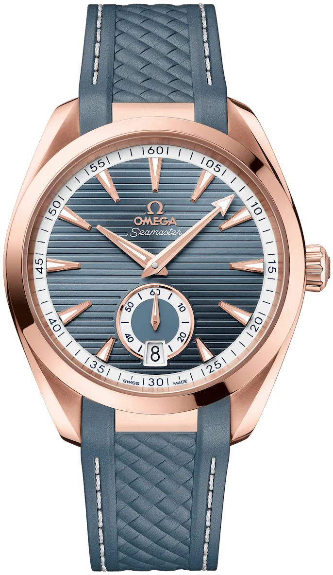 Omega Aqua Terra 220.52.41.21.03.002 41mm Rose gold and 18k rose gold Blue