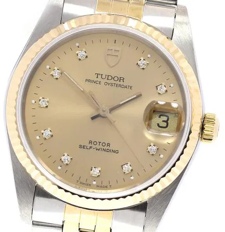 Tudor 74033 34mm Yellow gold and Stainless steel Gold