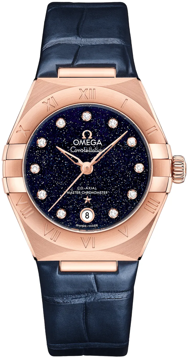 Omega Constellation 131.53.29.20.53.003 29mm Rose gold and 18k rose gold Blue