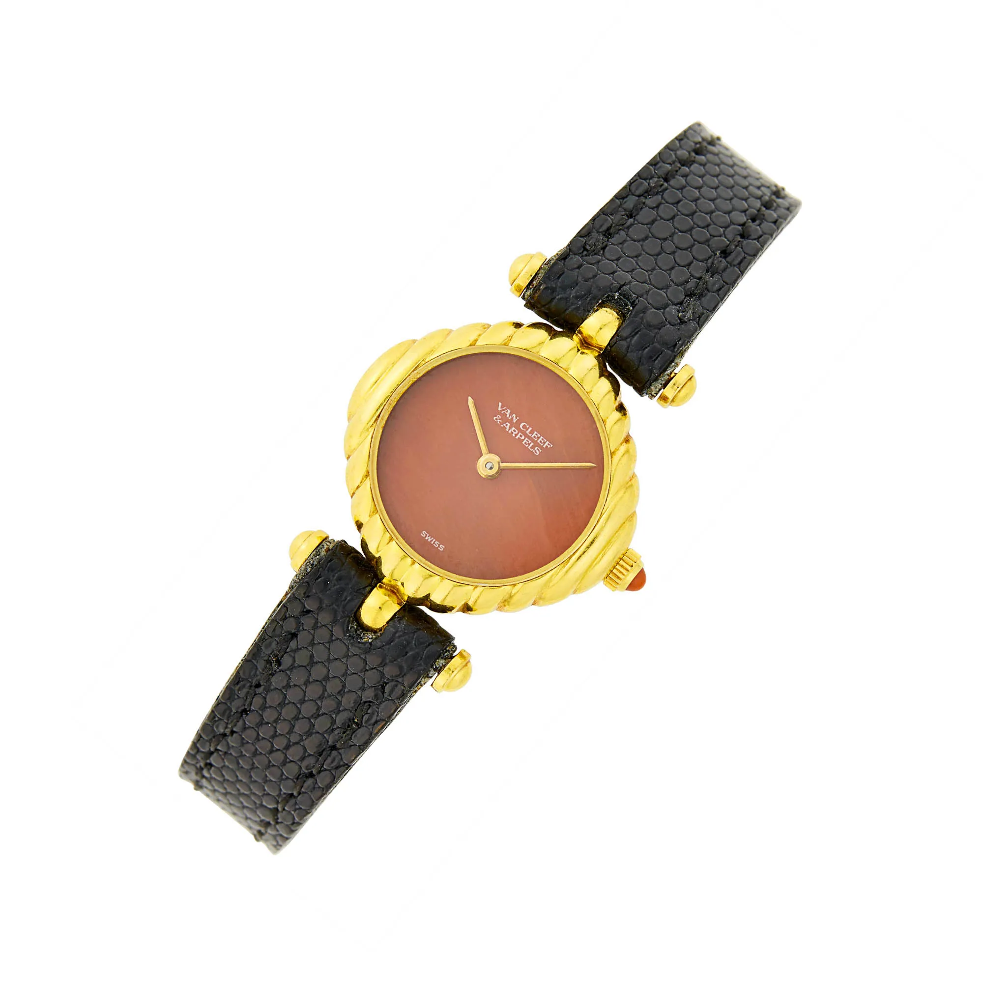 Van Cleef & Arpels 23.5mm 18k yellow gold Coral