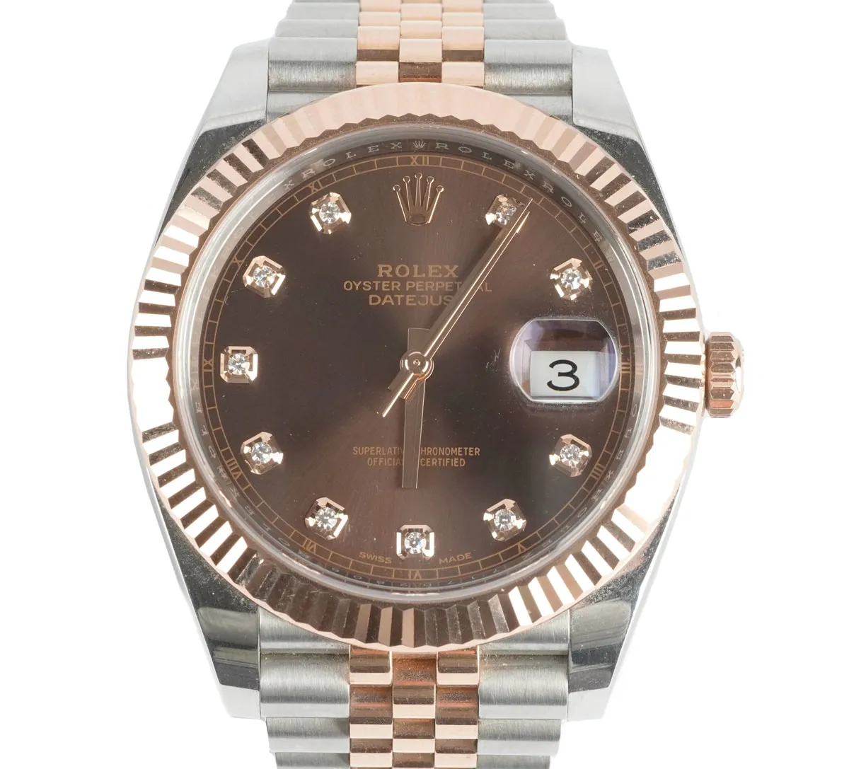 Rolex Datejust 41 126331 41mm Stainless steel and 18k rose gold Chocolate