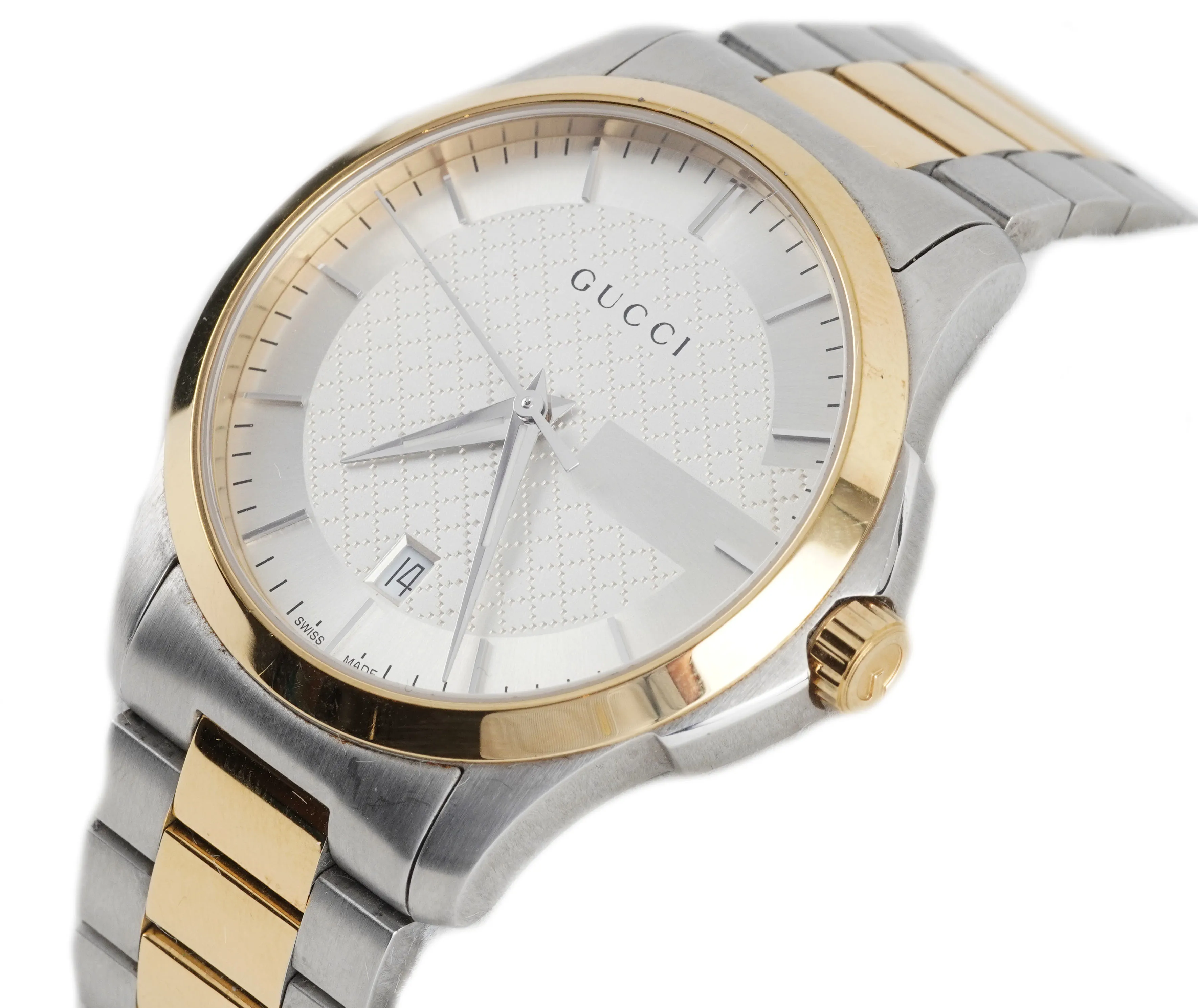 Gucci 126.4 38mm Two-tone steel Silver 2