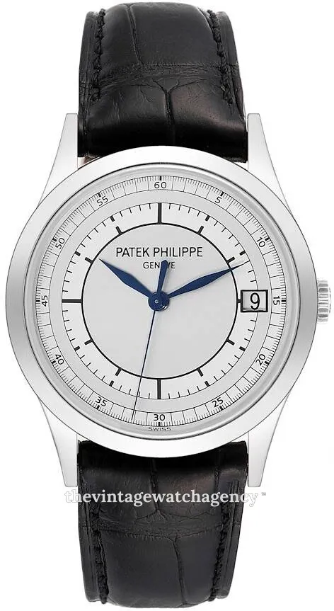 Patek Philippe Calatrava 5296G-001 38mm 18k white gold Silver