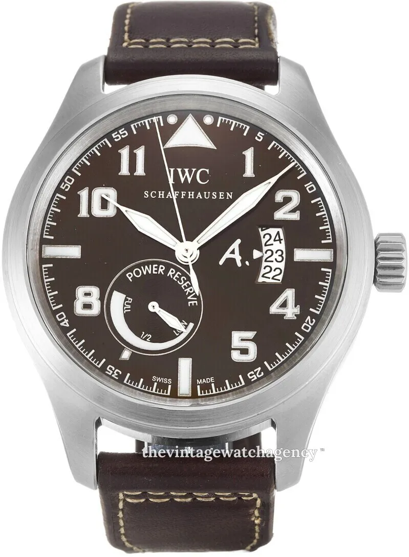 IWC Pilot IW320104 44mm Stainless steel Brown