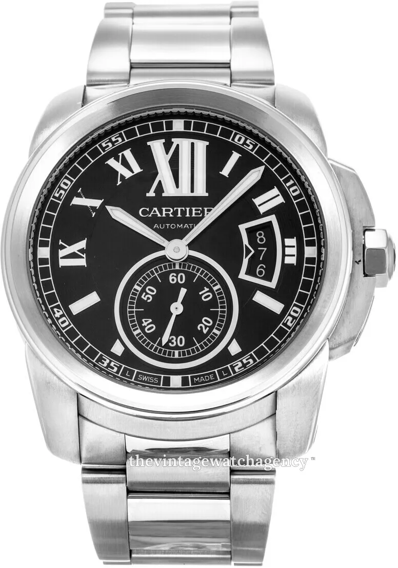 Cartier Calibre de Cartier W7100016 42mm Stainless steel Black