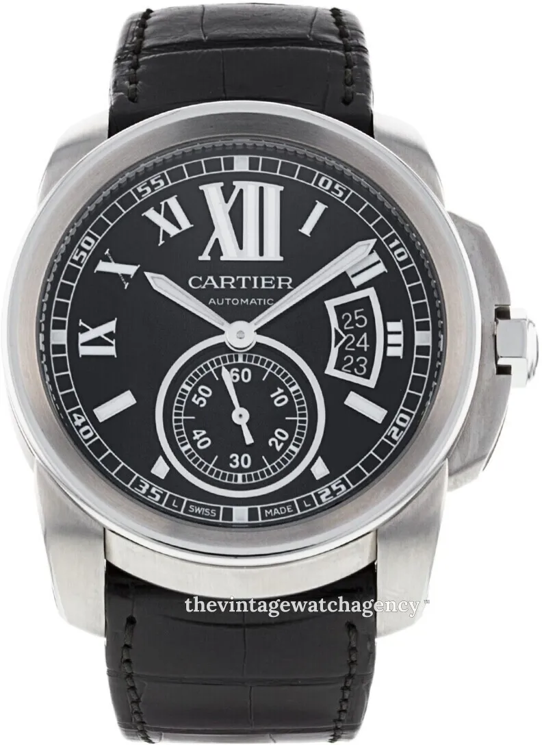 Cartier Calibre de Cartier W7100041 42mm Stainless steel Black