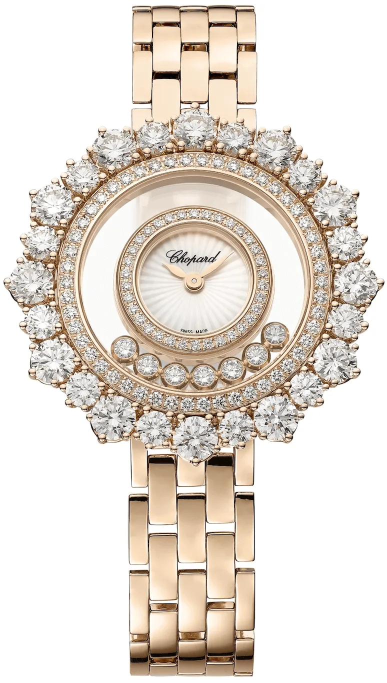 Chopard Happy Diamonds 209437-5601 36.3mm Rose gold and Diamond Mother-of-pearl