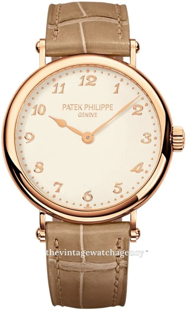 Patek Philippe Calatrava 7200R-001 34.5mm Rose gold Antique white