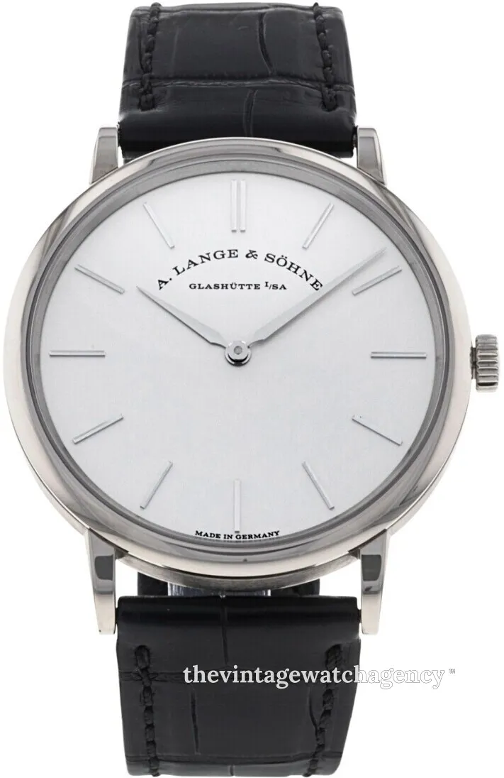 A. Lange & Söhne Saxonia 201.027 37mm White gold Silver