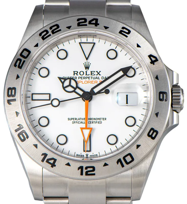 Rolex Explorer II 226570 42mm Stål Vit