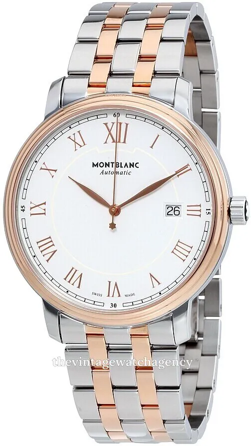 Montblanc Tradition 114337 40mm Stainless steel White