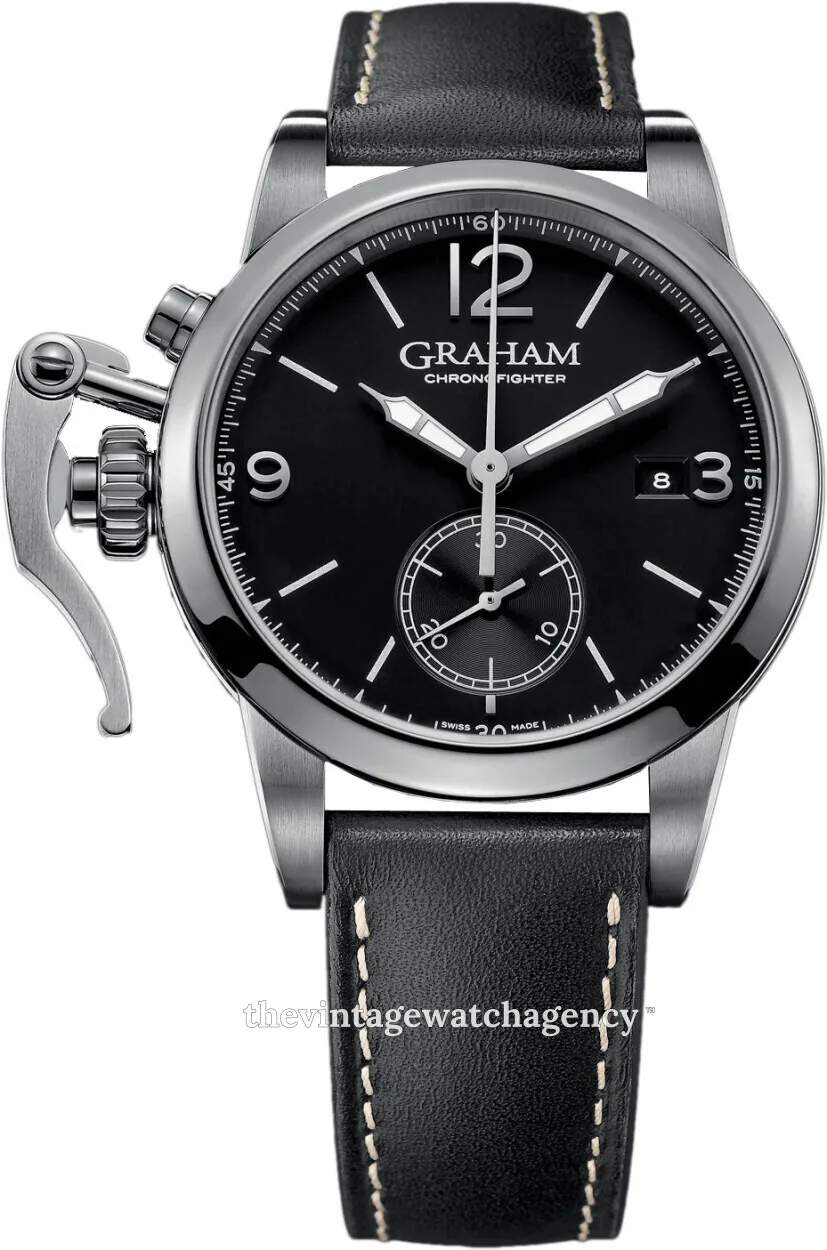 Graham Chronofighter 2CXAS.B02A 42mm Stainless steel Black