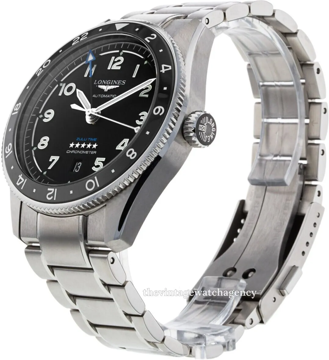 Longines Spirit L3.812.4.53.6 42mm Stainless steel Black 1