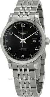 Longines Record L23214566 Stainless steel Black