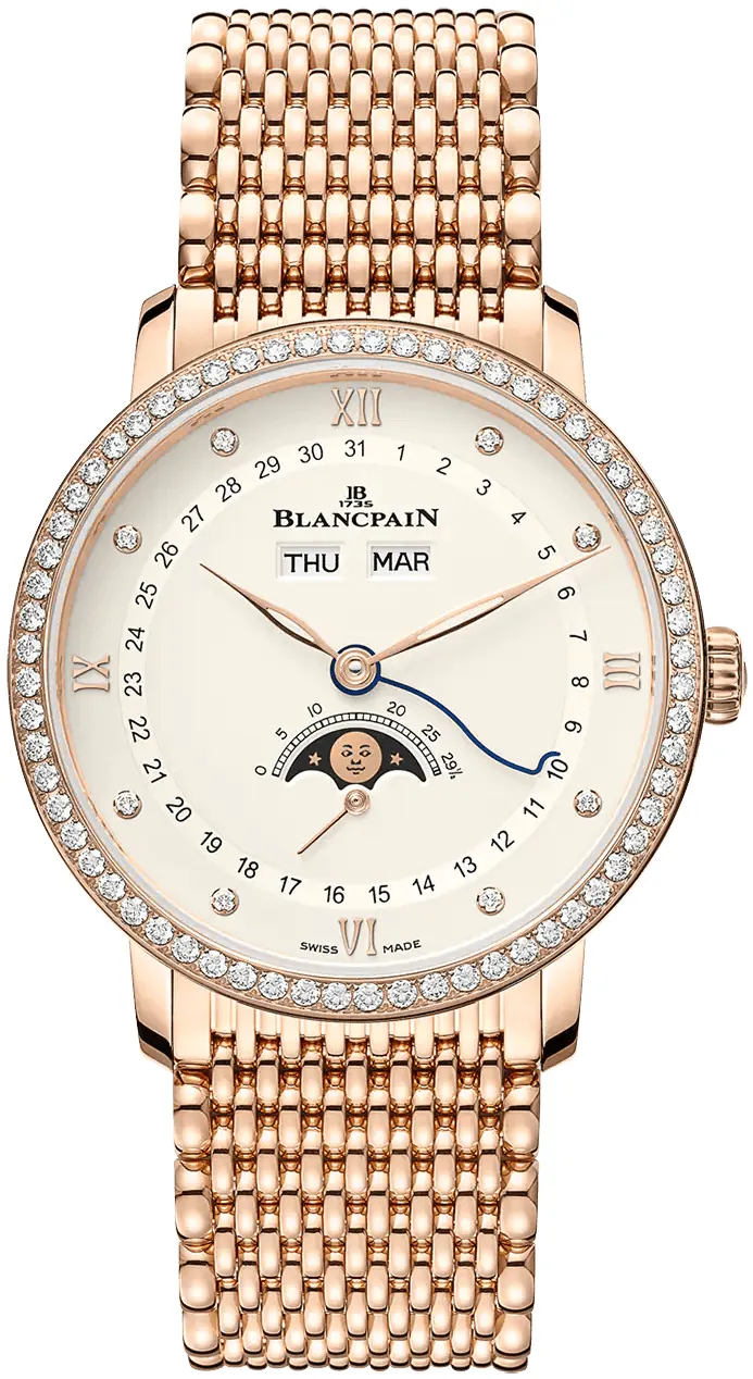 Blancpain Villeret 6264 2987 MMB 38mm Rose gold White