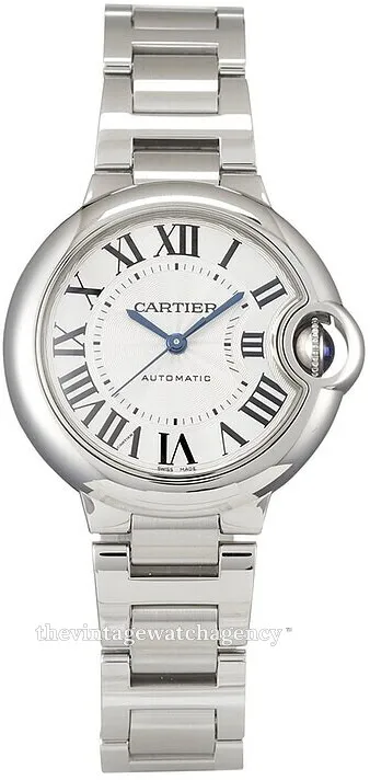 Cartier Ballon Bleu W6920071 33mm Stainless steel White