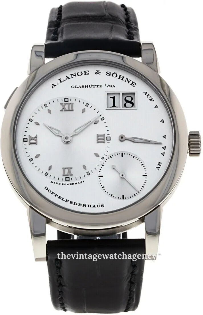 A. Lange & Söhne Lange 1 101.039 38.5mm 18k white gold Silver