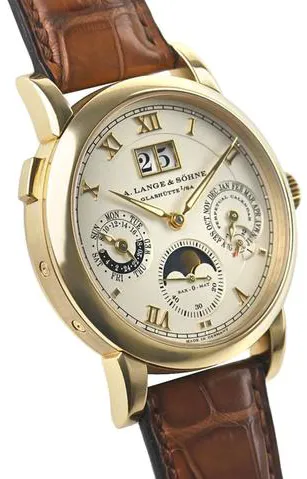 A. Lange & Söhne Langematik Perpetual 310.021 38mm Yellow gold Champagne 2