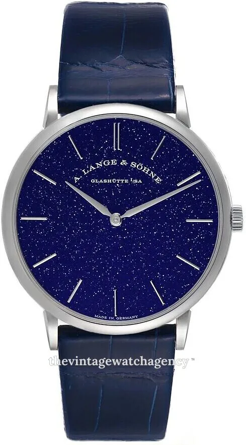 A. Lange & Söhne Saxonia 205.086 37mm White gold Blue