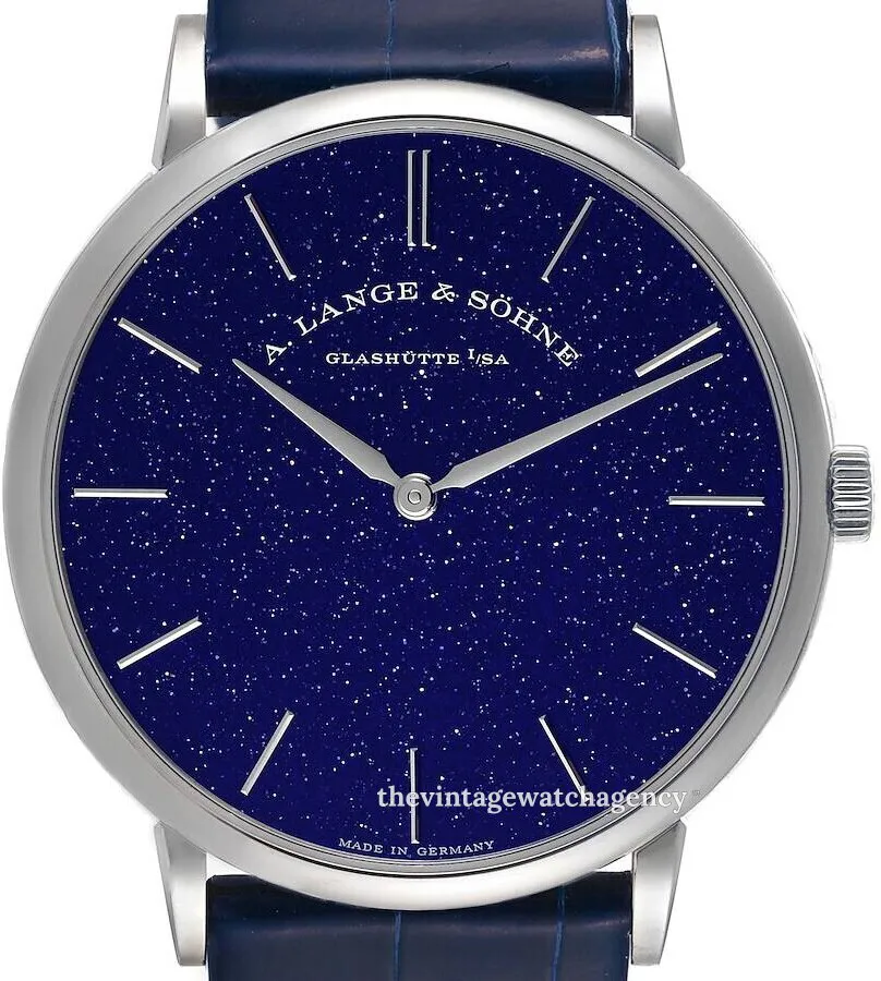 A. Lange & Söhne Saxonia 205.086 37mm White gold Blue 1