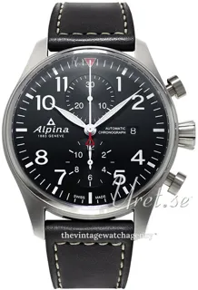 Alpina Startimer AL-725B4S6 Stainless steel Black