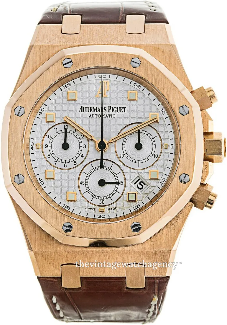 Audemars Piguet Royal Oak 26022OR.OO.D088CR.01 39mm 18k rose gold Silver