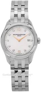 Baume & Mercier Clifton M0A10176 Brushed/polished steel Silver Mother of pearl